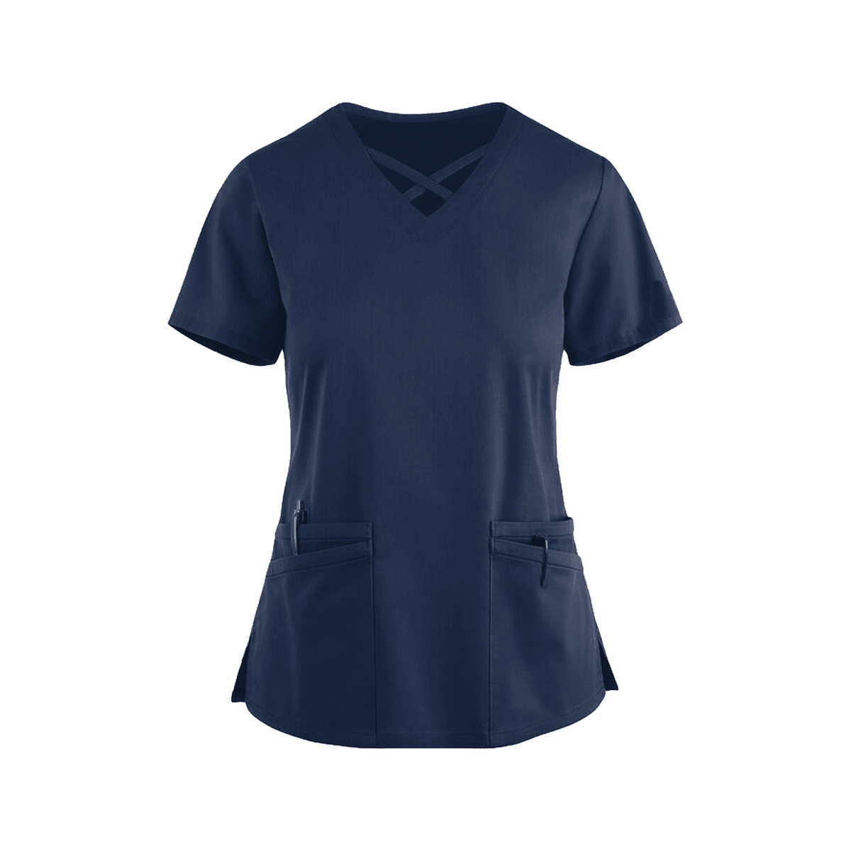 Bluzka Medyczna Ceris Z Paskami Ciemno Niebieska – bluzki medyczne damskie