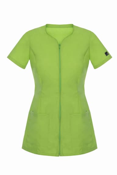 Bluza Medyczna Fins Z Zameczkiem Zielona - widok 1