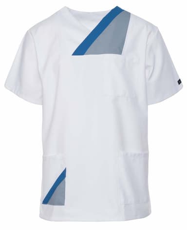 Bluza Medyczna Hani Krotki Rekaw Biała N/S - widok 1