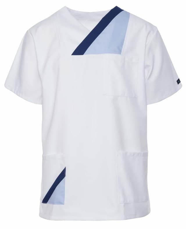 Bluza Medyczna Hanover Krotki Rekaw Biała CN/N – bluzki medyczne męskie