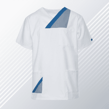 Bluza Medyczna Hanover Krotki Rekaw Biała N/S - widok 1