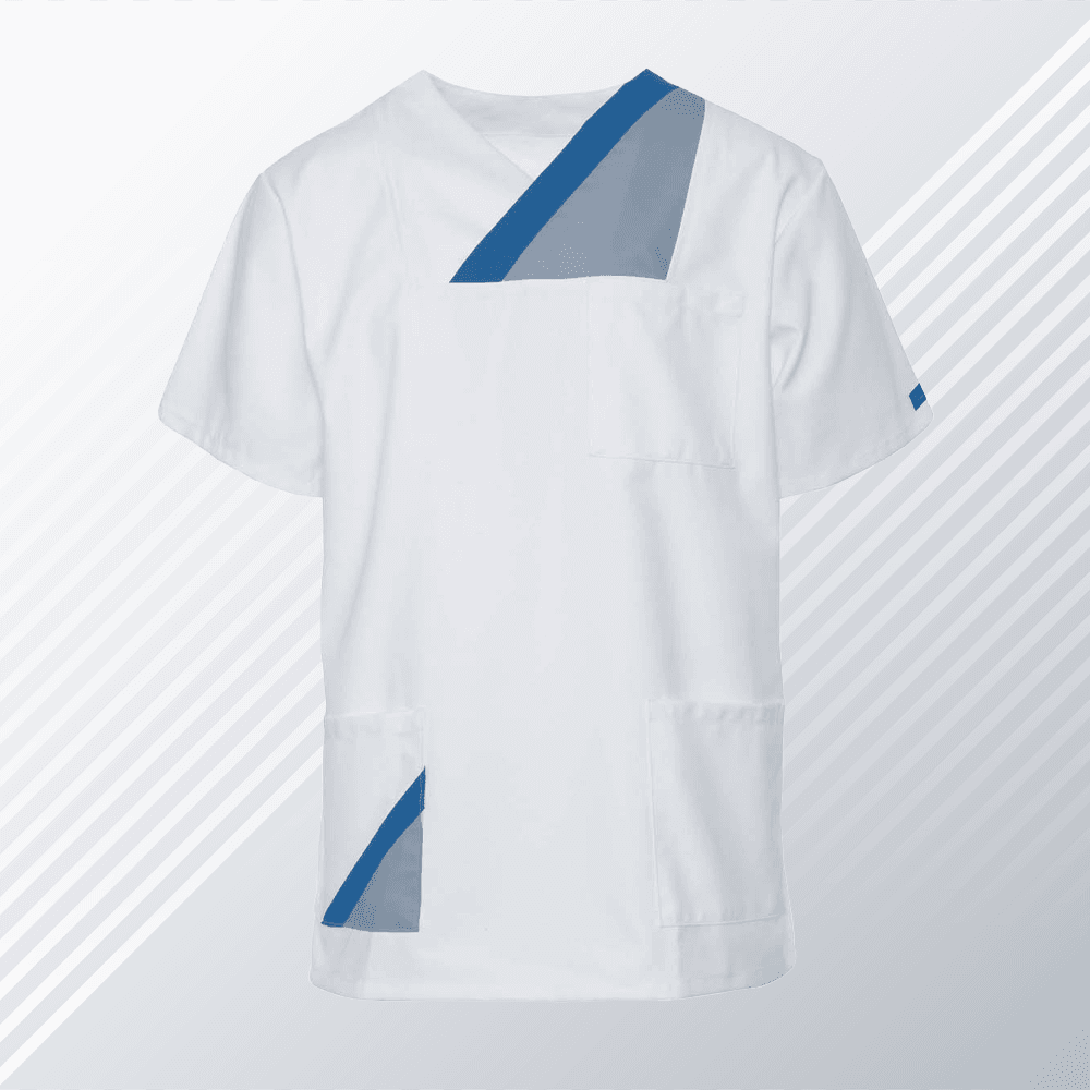 Bluza Medyczna Hanover Krotki Rekaw Biała N/S - widok 1