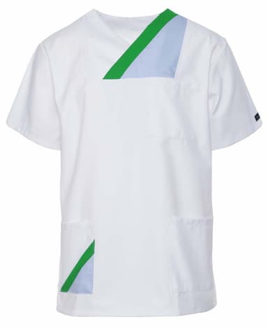 Bluza Medyczna Hanover Krotki Rekaw Biała Z/N - widok 1