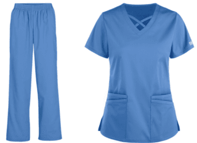 Komplet Medyczny Karry Jasno Niebieski - widok 1