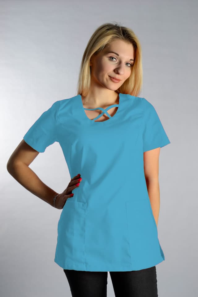Bluza Medyczna Upper Dwie Kieszenie Jade – bluzki medyczne damskie