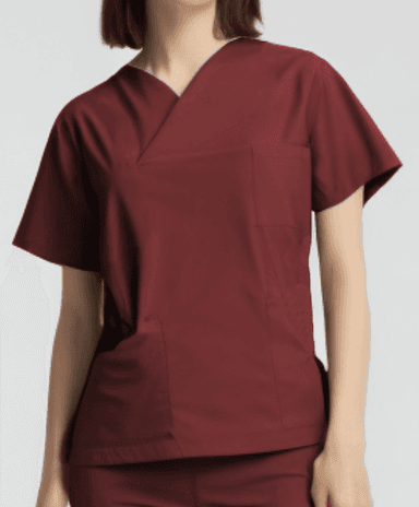 Bluzka operacyjna LITE-MAX bordowa - widok 1