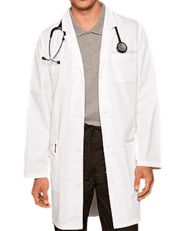 Fartuch Medyczny Męski Ders Trzy Kieszenie Bialy - widok 1