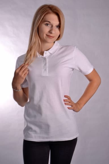 Koszulka Polo Ariana Biała - widok 1