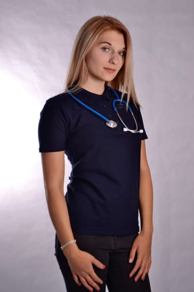 Koszulka Polo Ariana Ciemno Niebieska - widok 1