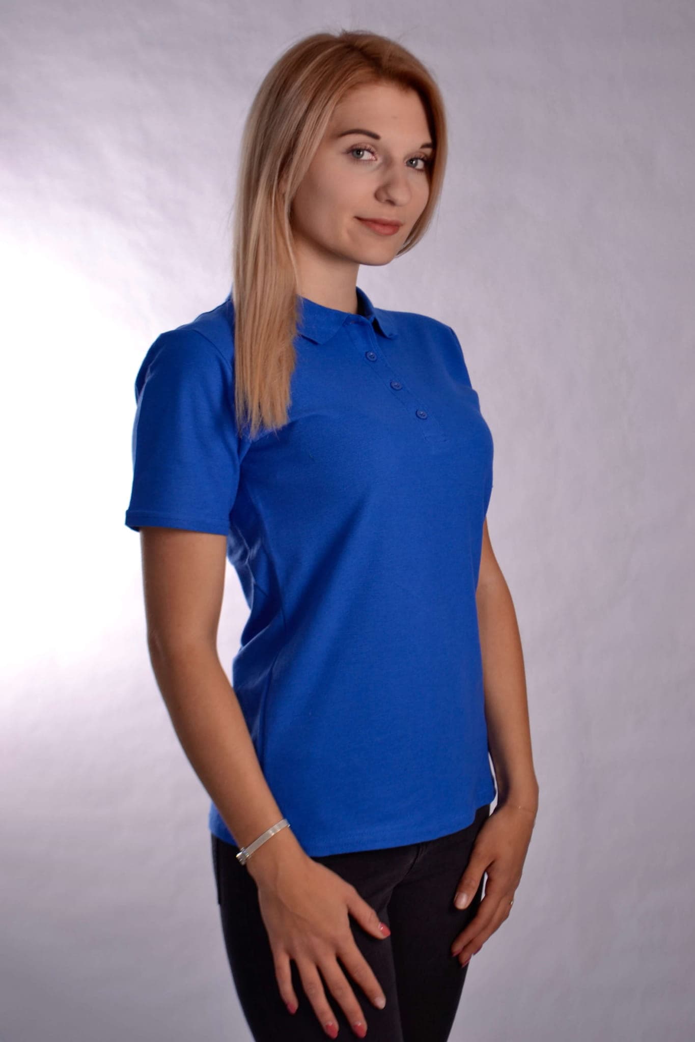 Koszulka Polo Ariana Niebieska - widok 1