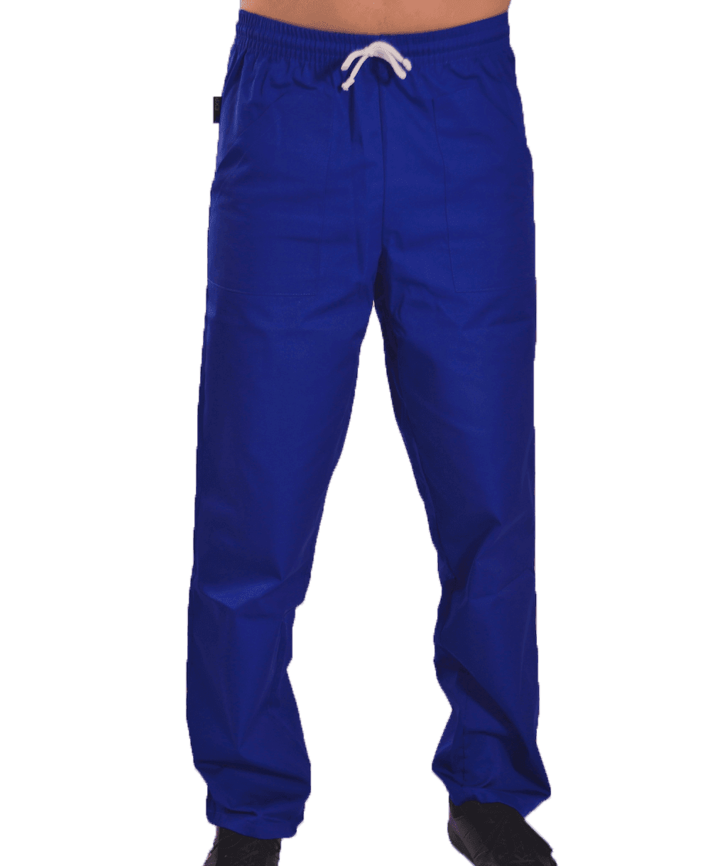 Spodnie Medyczne Huga Niebieskie - widok 1