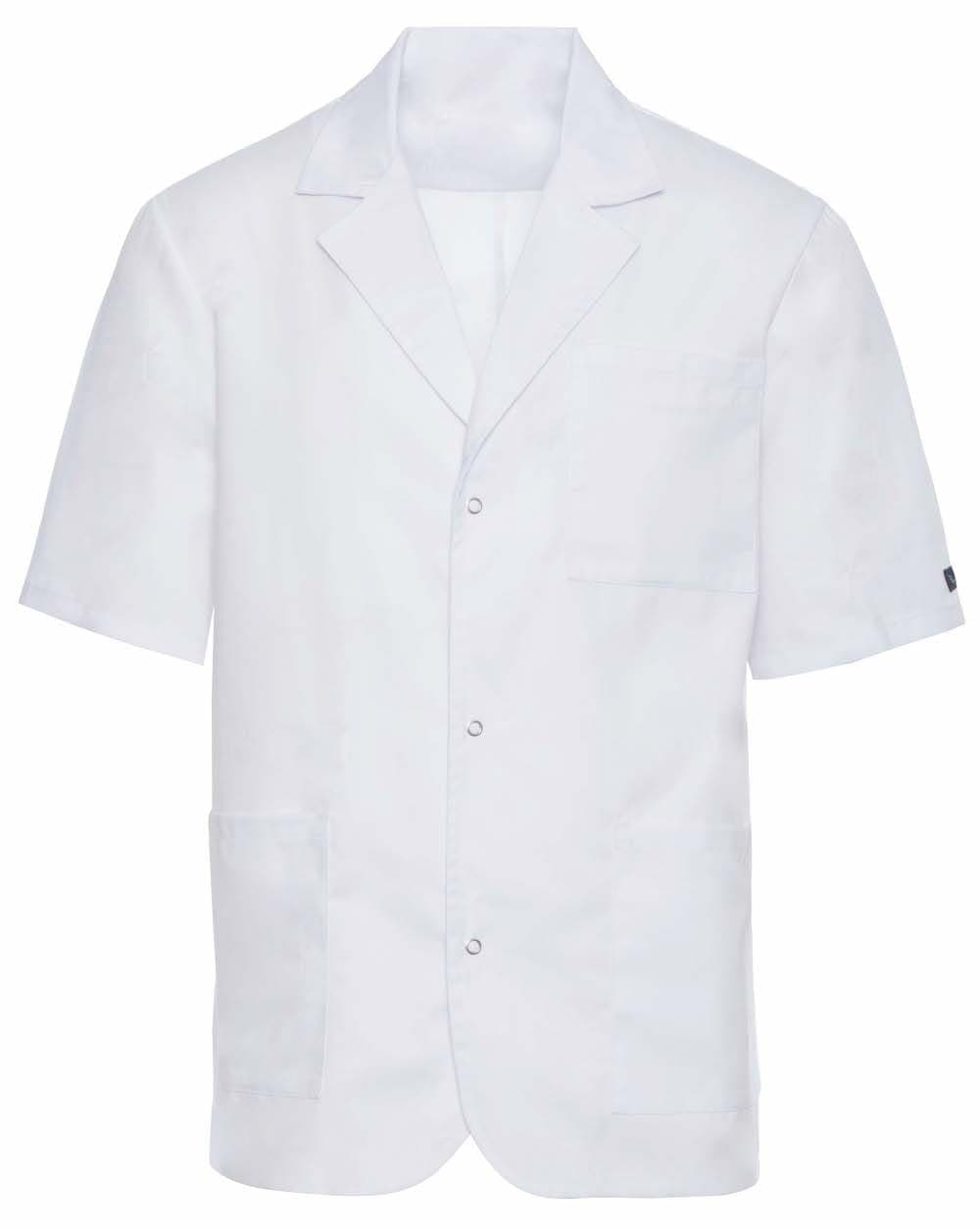 Żakiet Medyczny Aleks Krótki Rękaw Biała – bluzki medyczne męskie