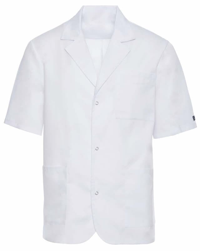 Żakiet Medyczny Aleks Krótki Rękaw Biała – bluzki medyczne męskie