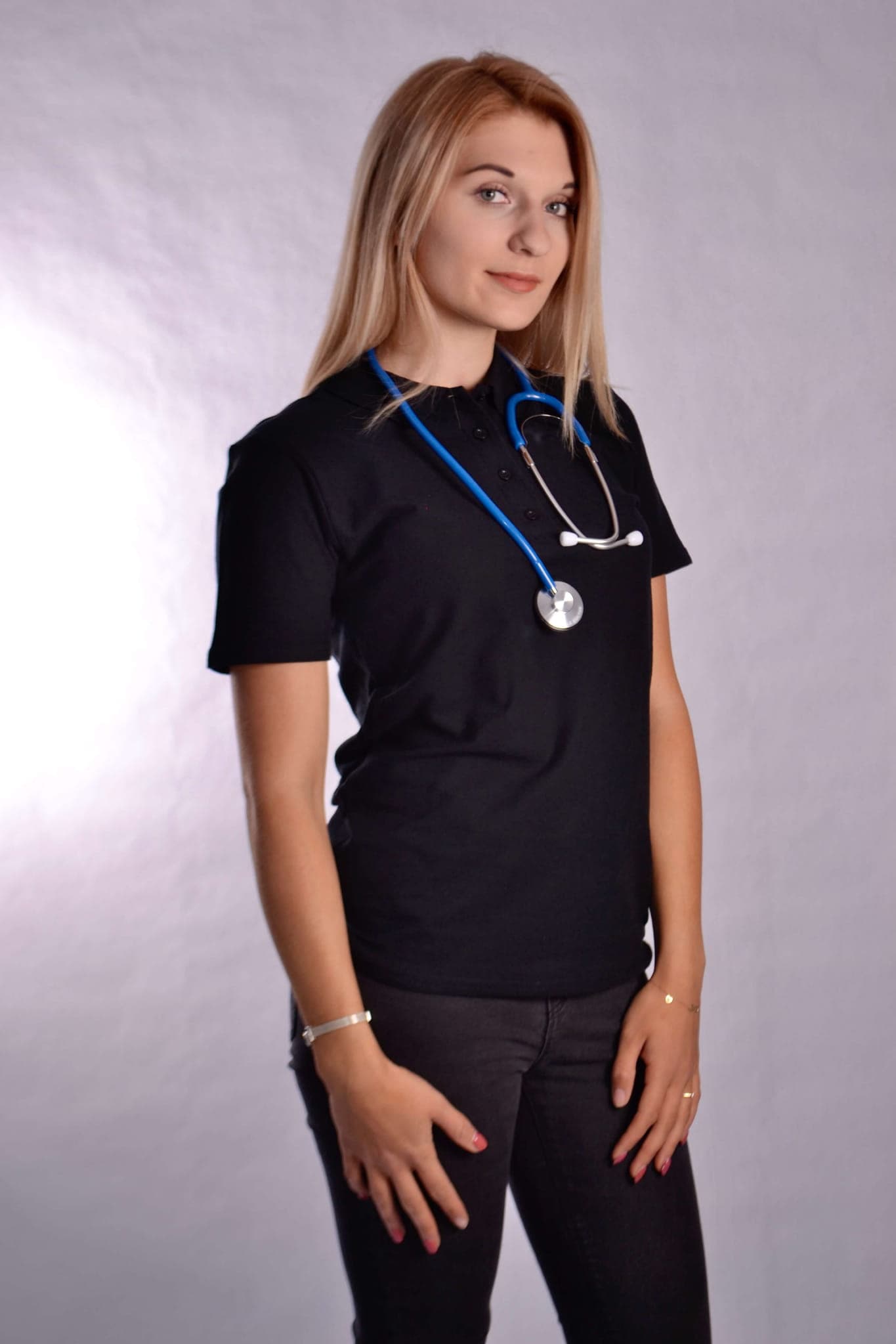 Koszulka Polo Ariana Czarna - widok 2