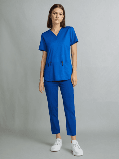 Bluzka Operacyjna MINDIN - Bayer - Niebieska - widok 2