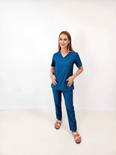 Bluzka Medyczna Scrub OCEAN BLUE - widok 2