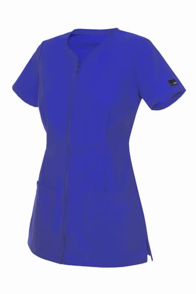 Bluza Medyczna Fins Z Zameczkiem Niebieska - widok 2