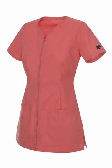 Bluza Medyczna Fins Z Zameczkiem Czerwona - widok 2