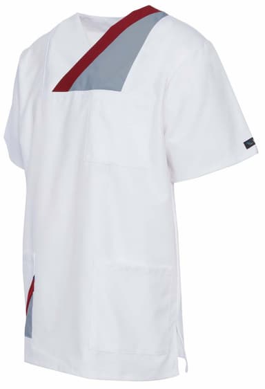 Bluza Medyczna Hani Krotki Rekaw Biała B/S - widok 2