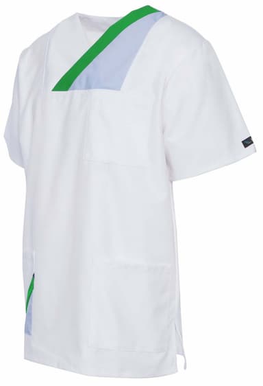 Bluza Medyczna Hanover Krotki Rekaw Biała Z/N - widok 2