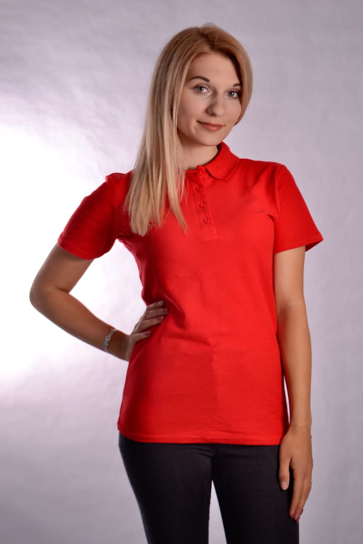 Koszulka Polo Ariana Czerwona – koszulki medyczne polo