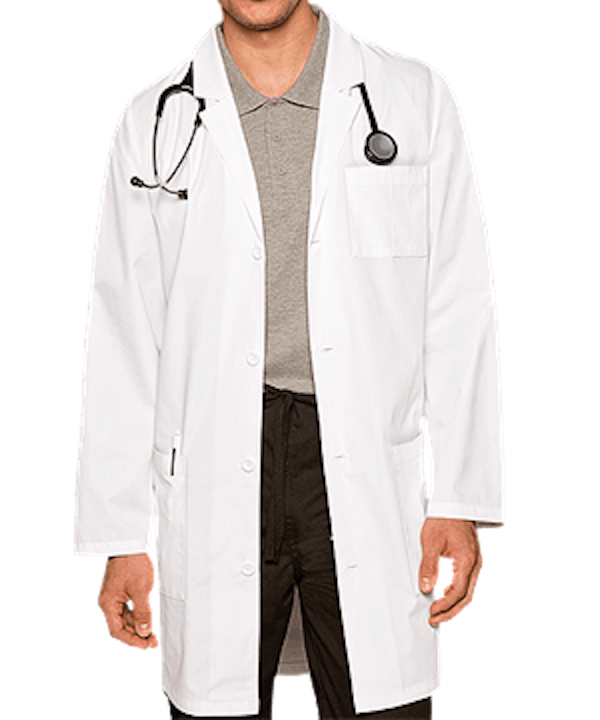 Fartuch Medyczny Męski Ders Trzy Kieszenie Bialy – fartuchy medyczne męskie