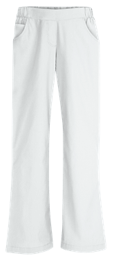 Spodnie Medyczne Pingi Dwie Kieszenie Atrapa Rozporka Białe – spodnie medyczne damskie