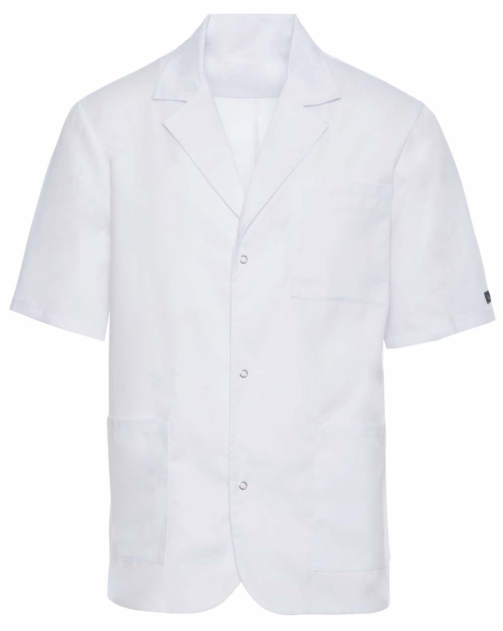 Żakiet Medyczny Aleks Krótki Rękaw Biała – bluzki medyczne męskie