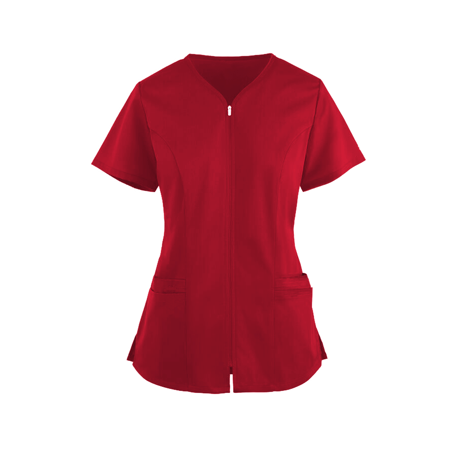 Zakiet Medyczny Biun Czerwony – bluzki medyczne damskie